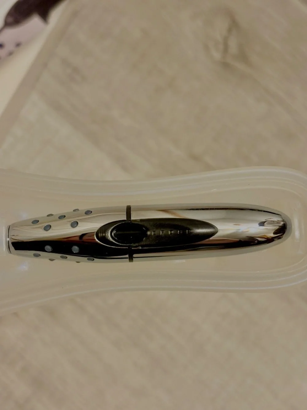 Cross Ion Pen Silver Chrome Metal Gel Ink Pocket Pen Rare Vintage New Open Box